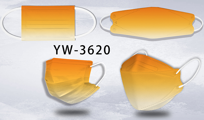 デジタルプリントされたグラデーションパターンマスク